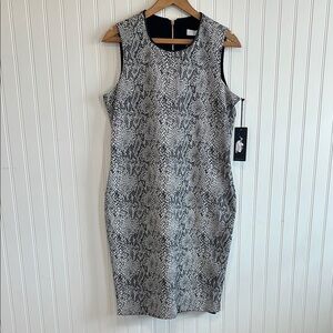 Hunter Bell Sleeveless Snake Print Dress size large NWT
